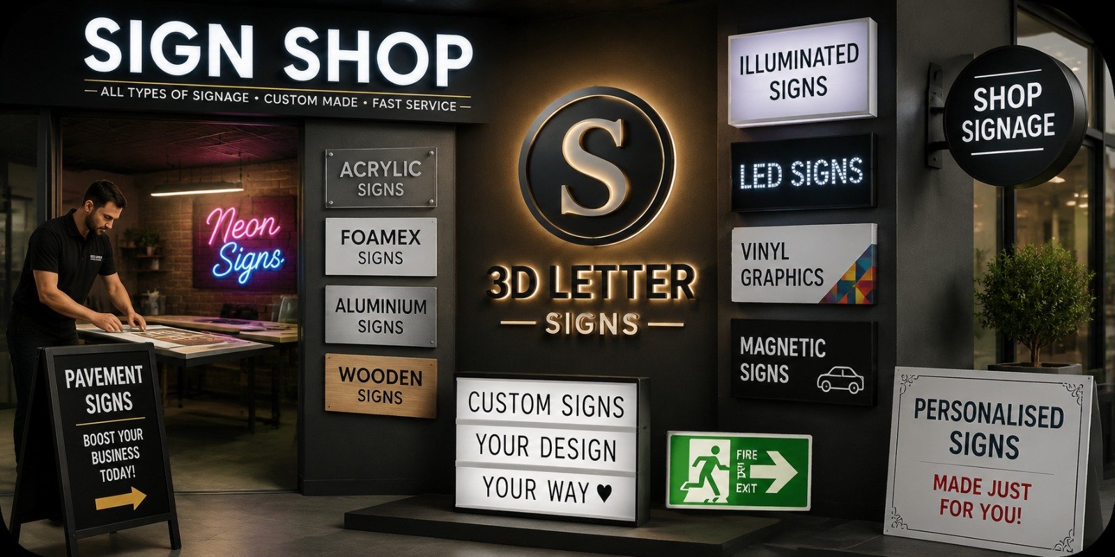 Sign Shop Burgess Hill | 24 Hour Signs & Sign Makers